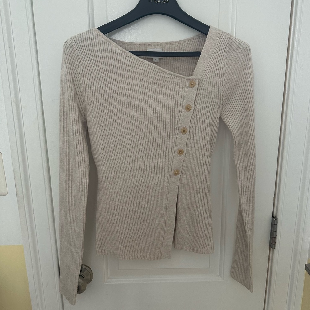 Song of Style asymmetrical sweater